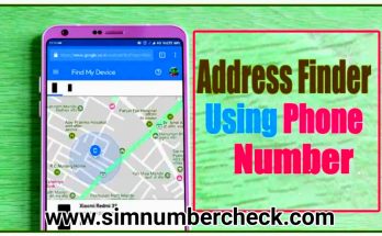 Address Finder From Phone Number