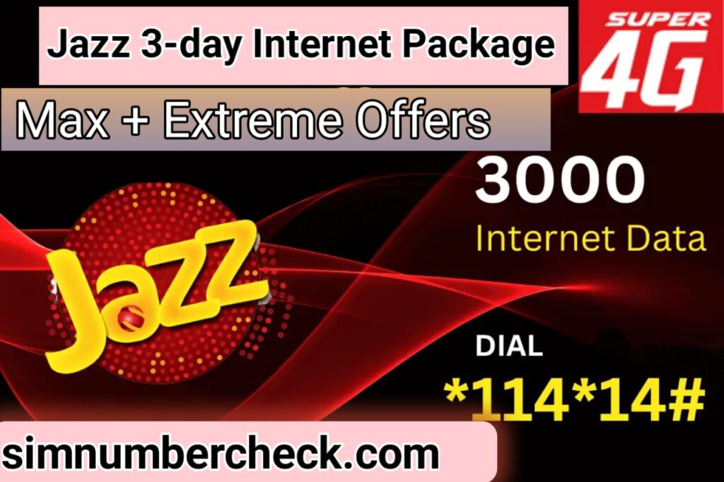 Jazz 3 Days Internet Package