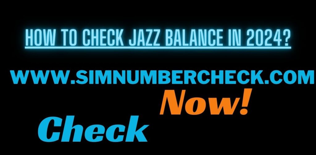 How to check Jazz Balance in 2024?