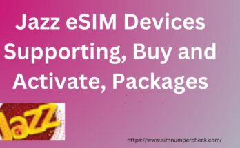 Jazz eSIM Devices Supporting, Buy and Activate, Packages